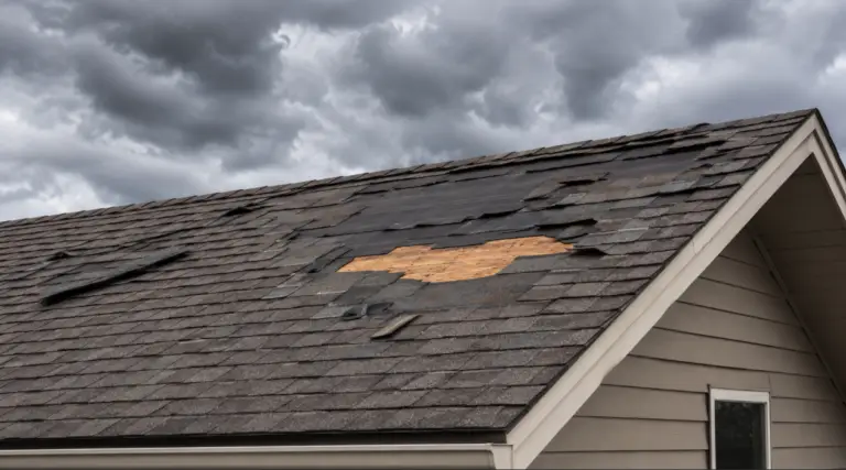roof damage due to storm
