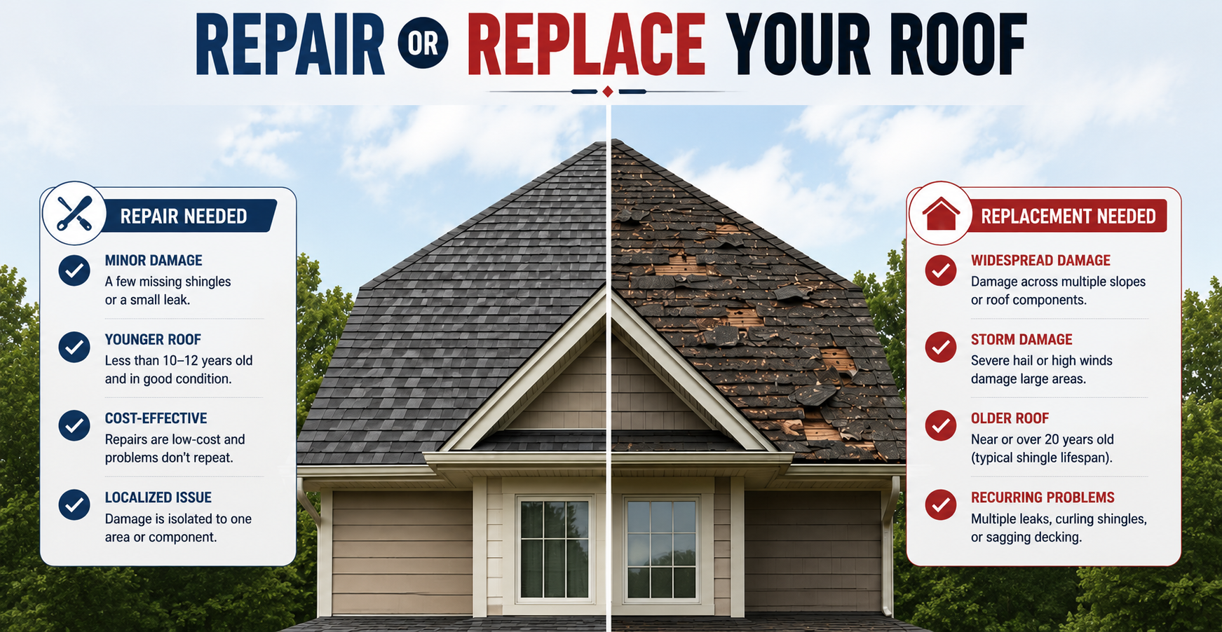 Should You Repair or Replace Your Roof in OKC
