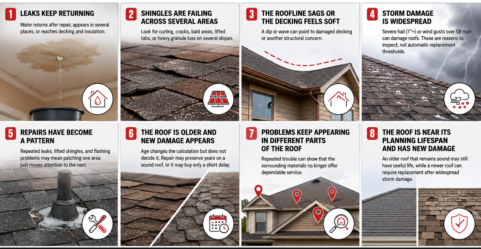 signs of roof replacement 